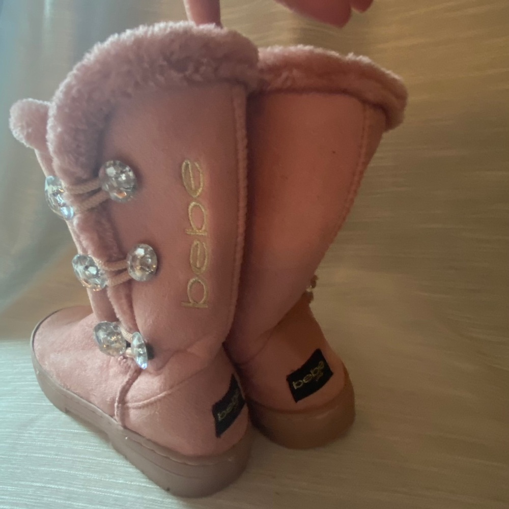 BEBE pink boots